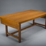 Swedish Freestanding Teak Architect Desk, 1960s