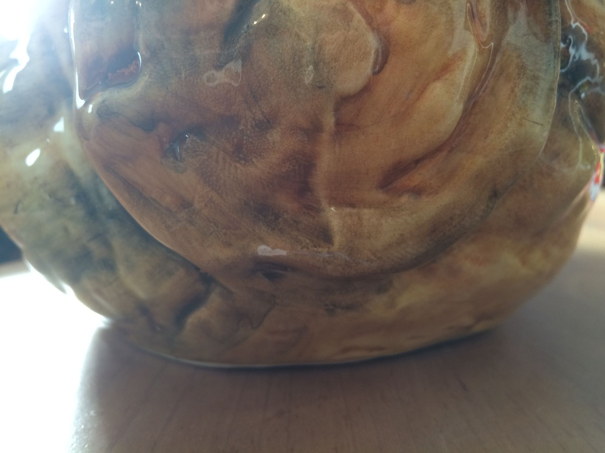 Soup cob of ceramic corn slurry vintage