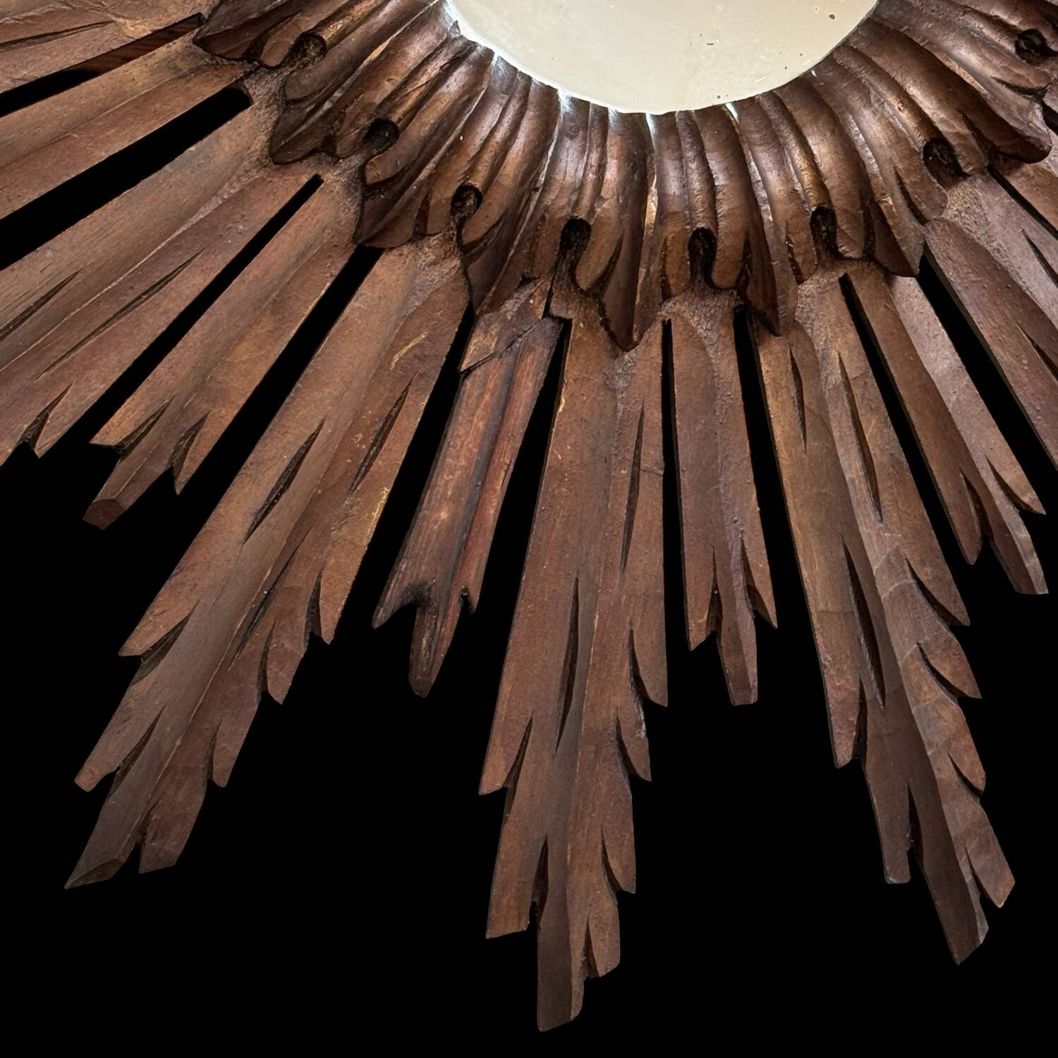 Wooden witch sun mirror 1950