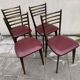 Set of 4 chairs from the 1960s with Scandinavian inspiration.