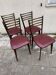 Set of 4 chairs from the 1960s with Scandinavian inspiration.