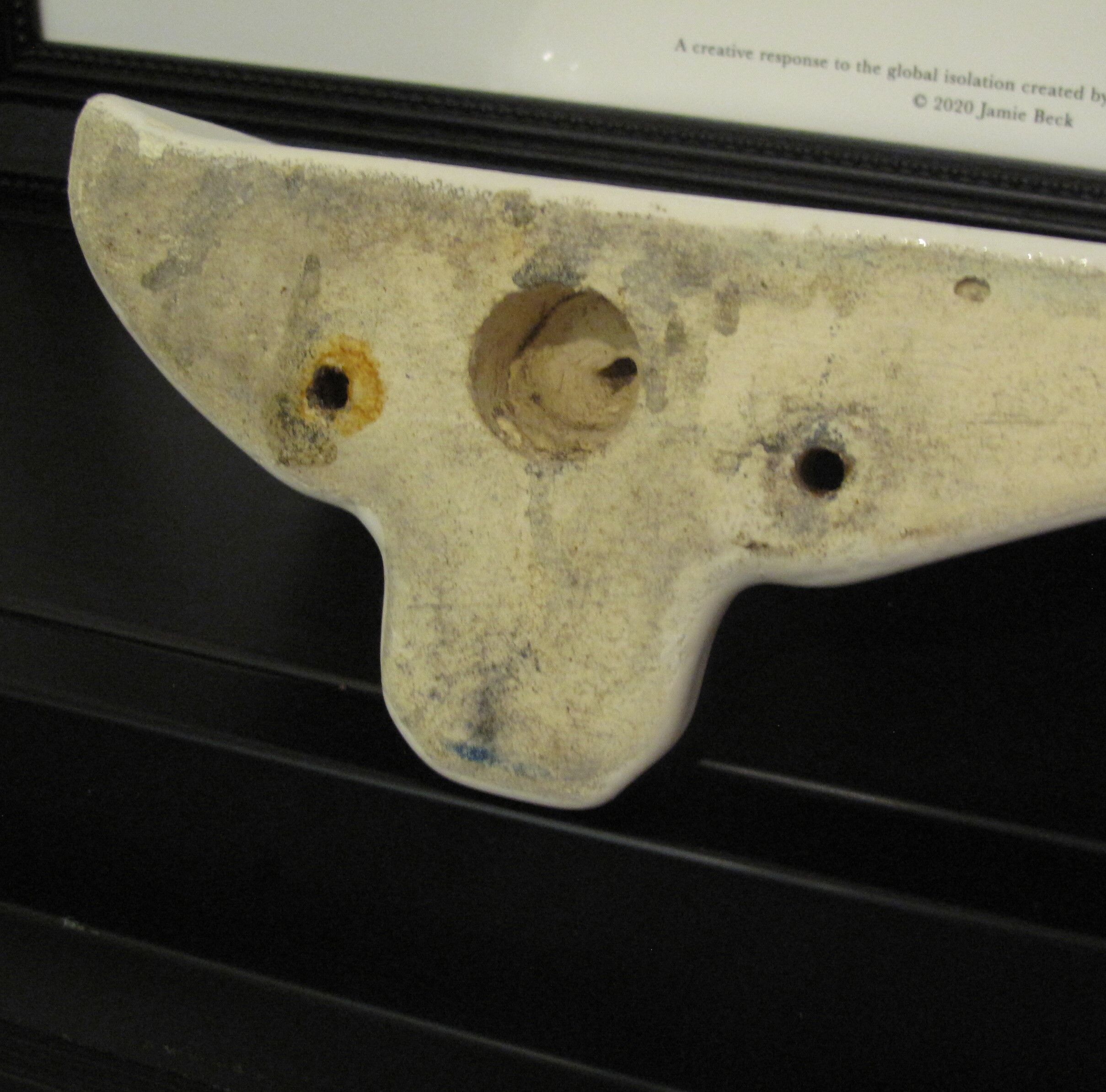 Art deco porcelain shelf 30s bathroom