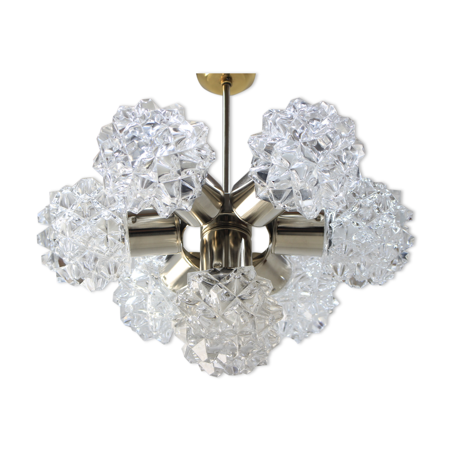 Retro glass pendant by Kamenický Šenov, 1960´s.