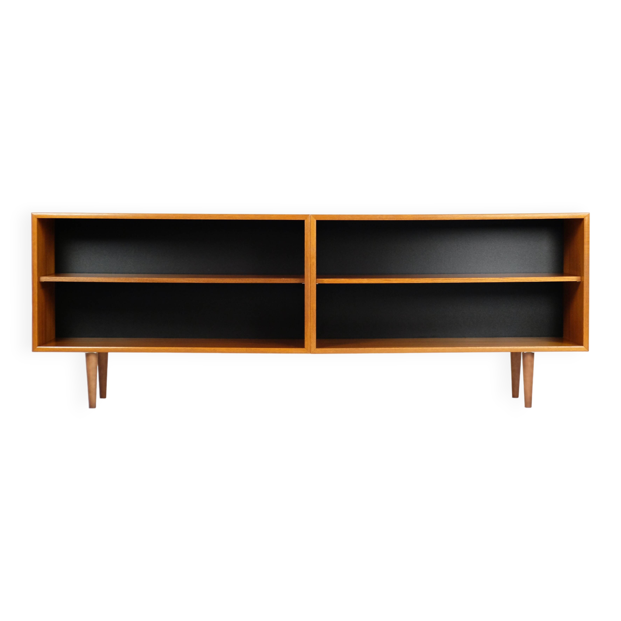 Mid-Century Teak Sideboard Bücherregal Regal Lowboard WK 60er Vintage