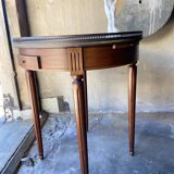 White marble hot water bottle table