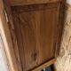 Vintage Art Deco buffet Isidore, solid wood, 2 doors and mirror.