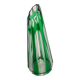 Vase en verre sculpté de Bohême. République tchèque, années 1980.