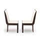 Set of heather wood and fabric chairs, 1940s.