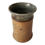Corsican stoneware ceramic pot signed Oletta