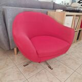 Red retro armchair ~1960