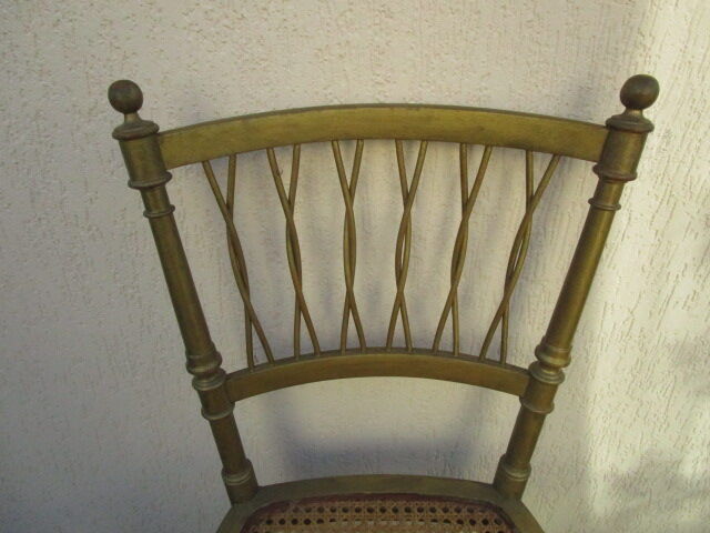 Antique chair, gilded-canned