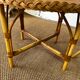 Pair of rattan side tables