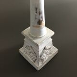White patinated cast iron column