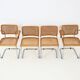 Set of 4 dining chairs Style B32 by Marcel Breuer