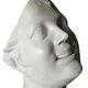 Buste en plâtre "Femme riant" 50 cm de hauteur