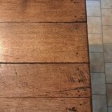 19th century farm table in solid oak