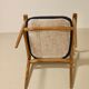 Scandinavian chair 1960 curved armrests