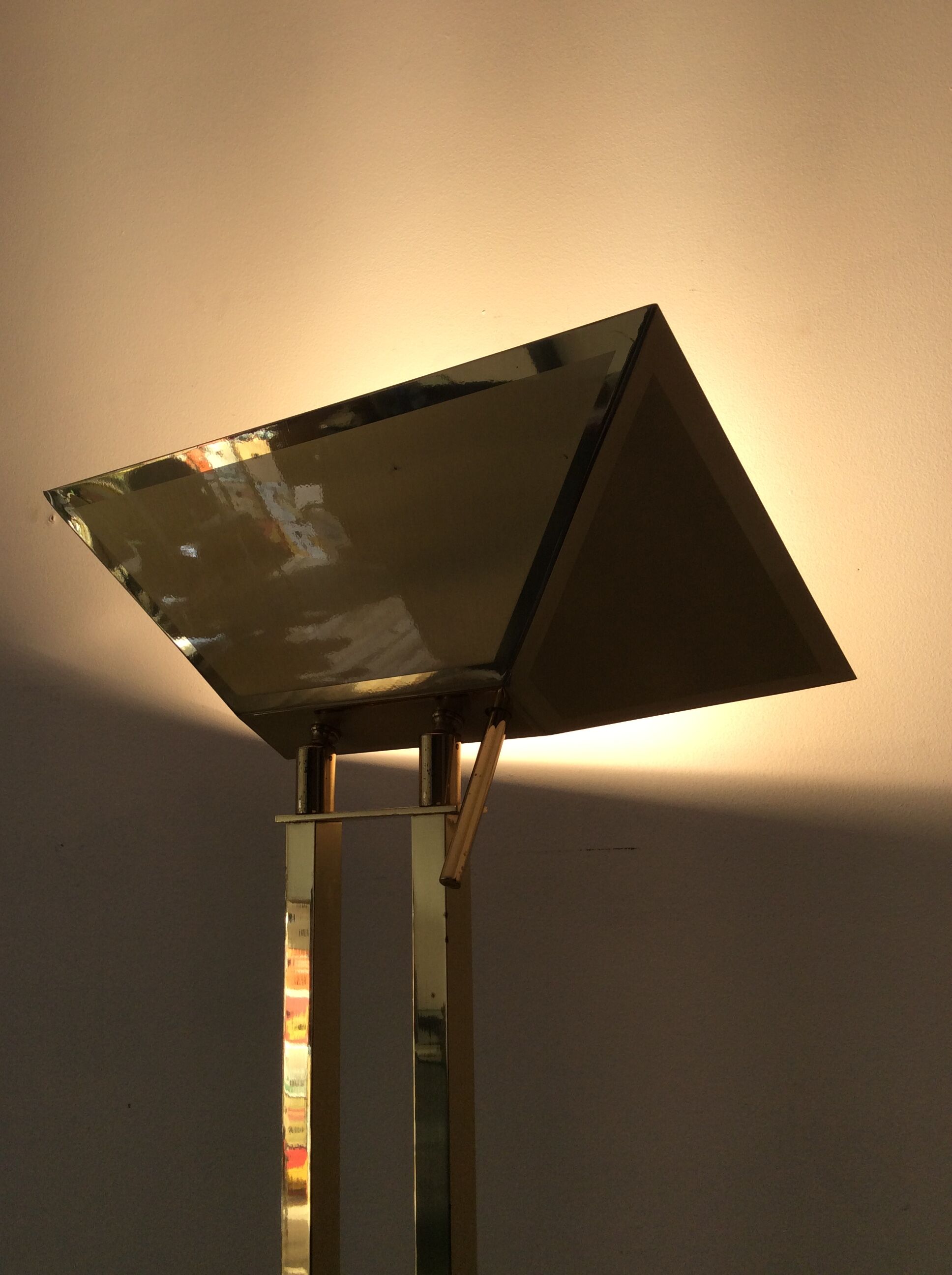 Deknudt brass floor lamp from the 70s