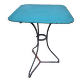 Square bistro table in painted metal n°1