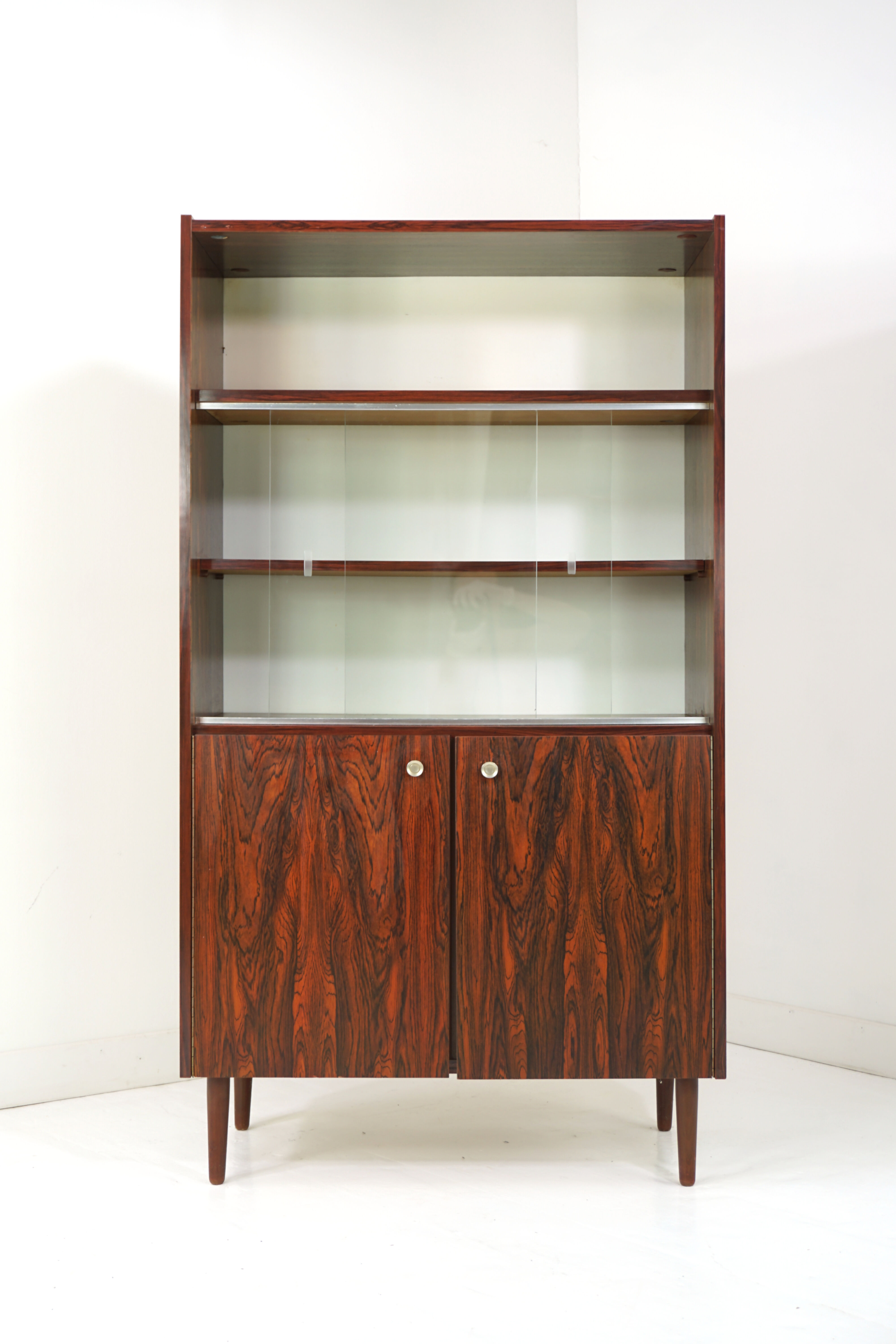 Rosewood showcase from the 50s and 60s