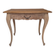 Occasional table, antique desk in solid oak in Louis XV style.