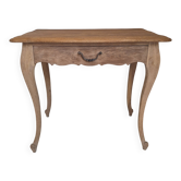 Occasional table, antique desk in solid oak in Louis XV style.