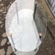 Glass coffee table double top dlg of Edoardo Paoli 50s
