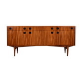 Midcentury Tigerwood Sideboard / Dresser. Vintage Modern / Danish / Retro / Scandinavian Style.