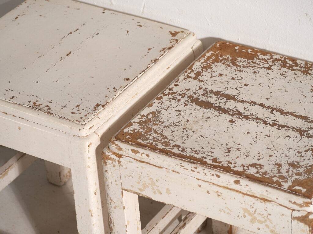 Antique pine bedside tables – Central Europe, circa 1940 #15