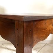 Table d'appoint carré en acajou 1970