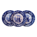 Set of 3 small Wedgwood porcelain plates