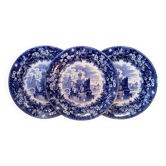 Set of 3 small Wedgwood porcelain plates