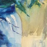 Table gouache on paper bouquet of flowers S.Leconte