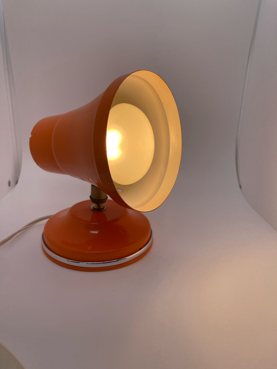 Orange vintage table lamp