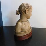 Terracotta bust after J.B. Pigalle