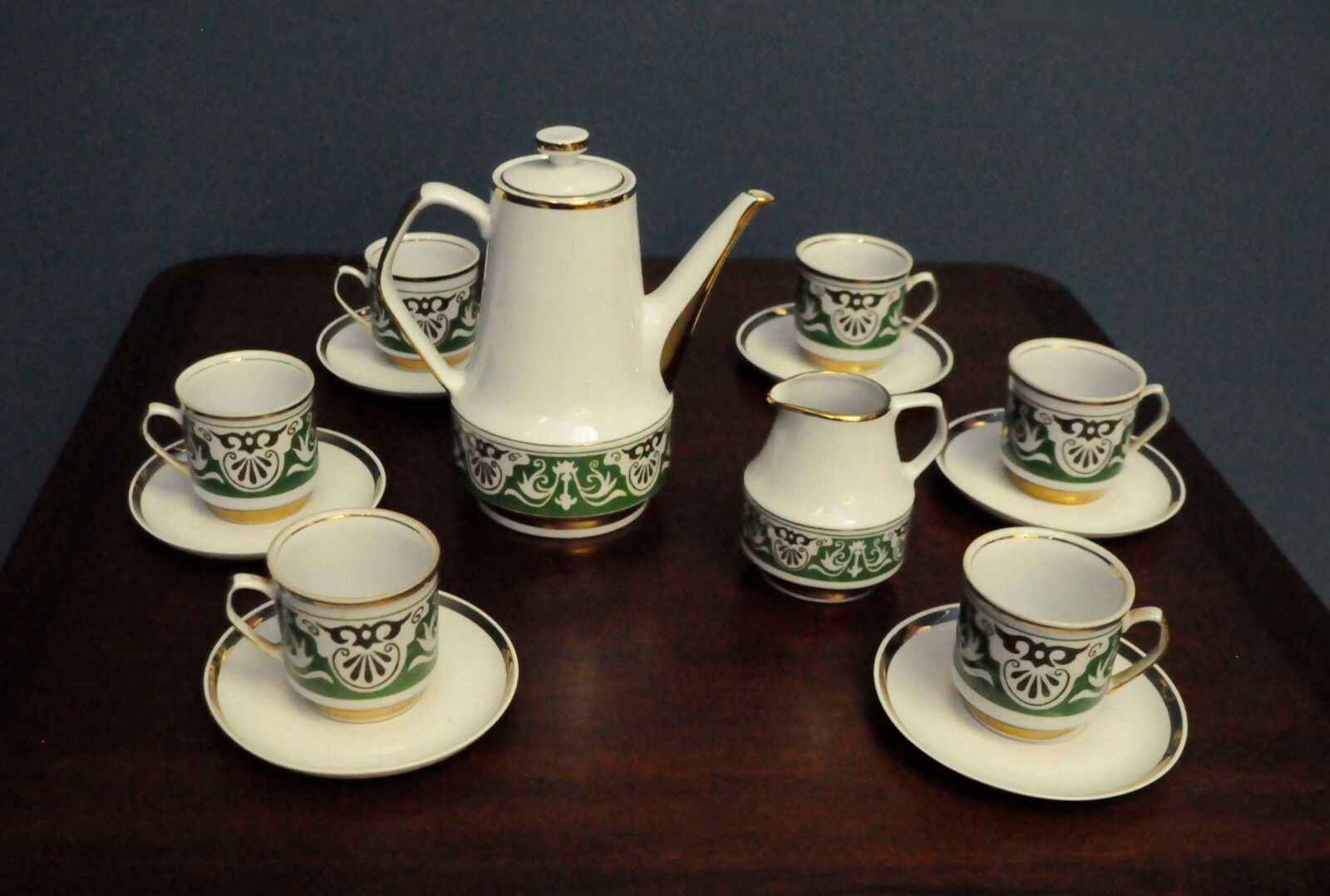 Chodziez Poland PRL coffee service