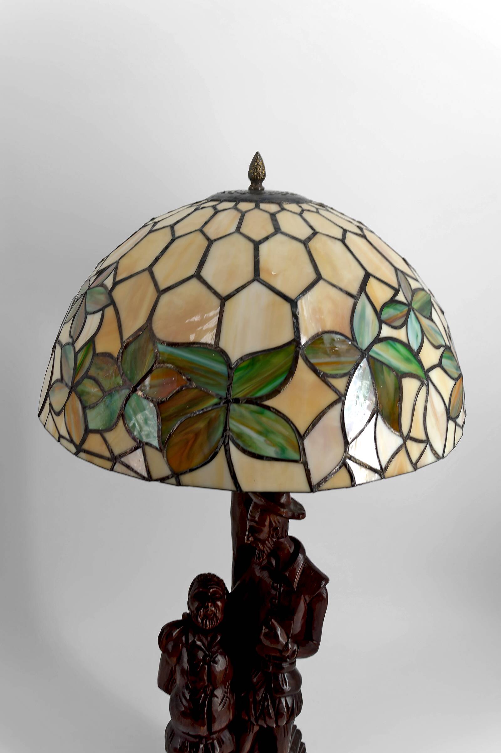 Lampe sculpturale « Don Quichotte, Sancho Panza », Forêt-Noire, vers 1950