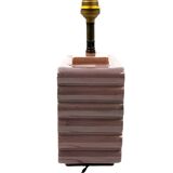 Art deco ceramic table lamp, Andre Fau Boulogne France circa 1940s