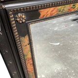 Mirror with painted wooden frame