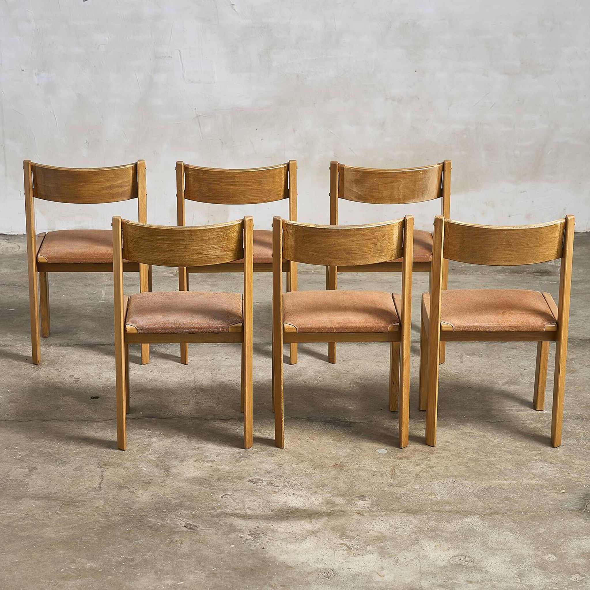 6 dining chairs by Luigi Gorgoni for Roche Bobois