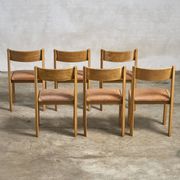 6 dining chairs by Luigi Gorgoni for Roche Bobois