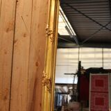 Large Napoleon III Mirror in Gilded Wood with Putti and Mascaron