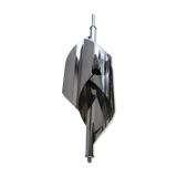 Hanging space age stainless steel