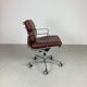 Eames ICF for Herman Miller brown leather Soft Pad Group chair