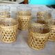 1950 rattan tray and drinks service