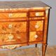 Louis XVI style commode in marquetry from around 1940.