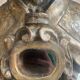 Bust of bishop in reliquary in silver wood xviith