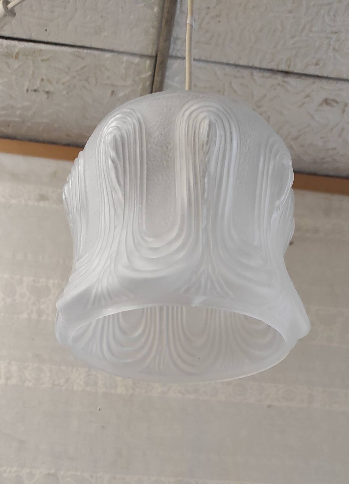 Art Deco portable lamp in glass paste - mid 20th century