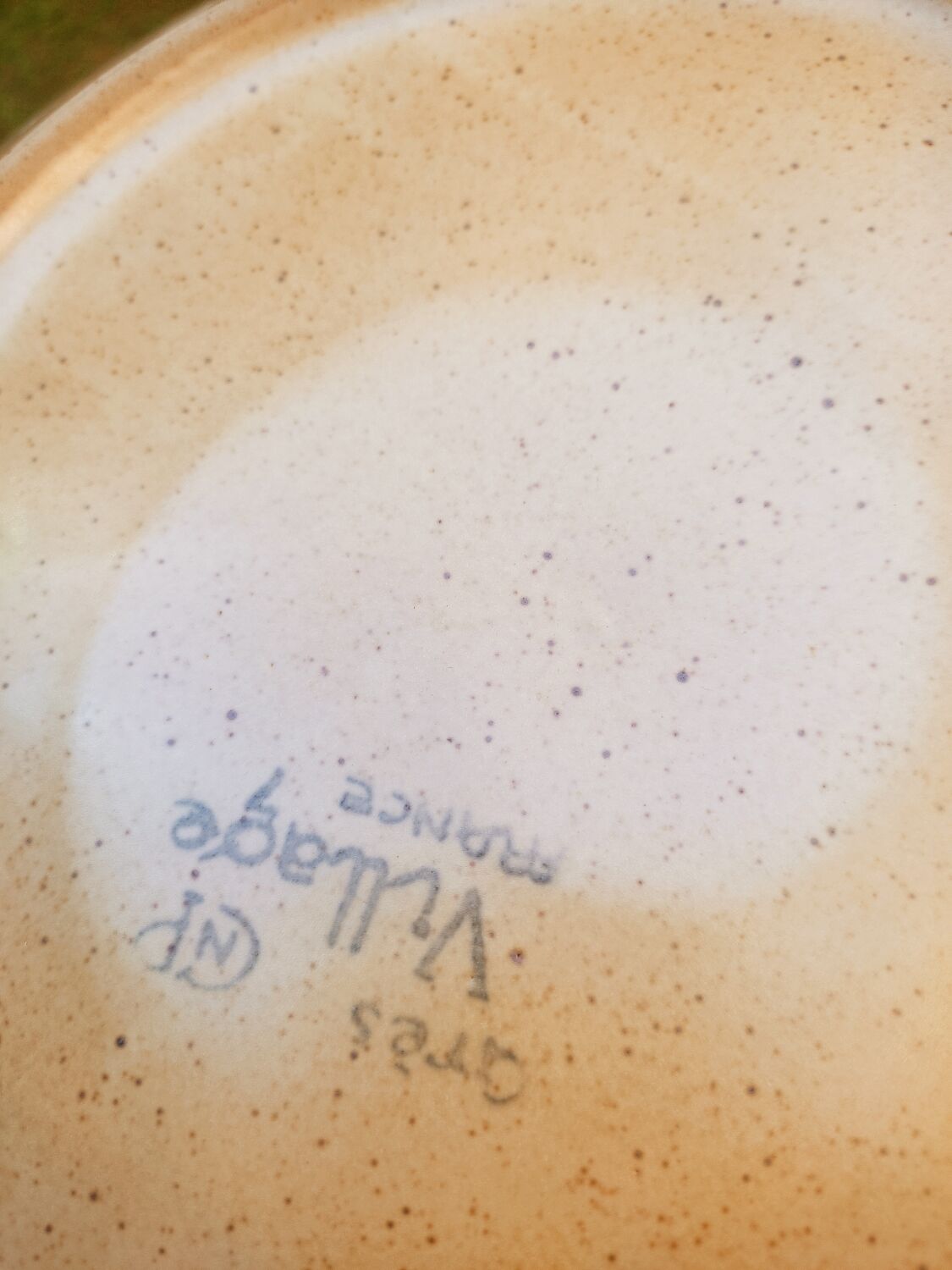 12 free-form speckled satin stoneware plates