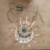 1960s rattan lamp or desk